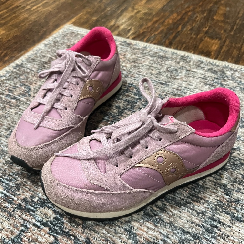 Saucony Jazz original kid shoe- mauve/purple/pink